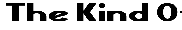 The Kind Of Feeling font preview